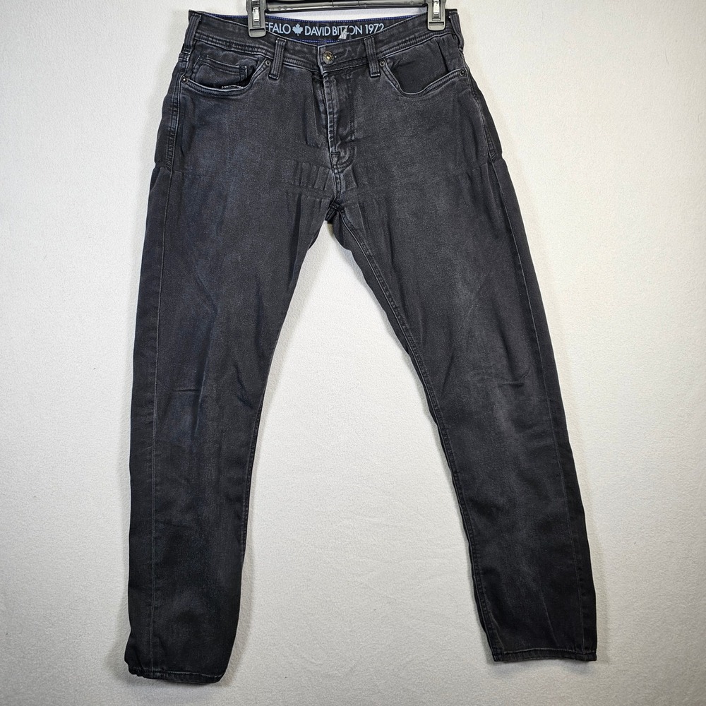 Buffalo David Bitton Men's‎ Black Wash Slim Fit Jeans Denim Size 32x32
